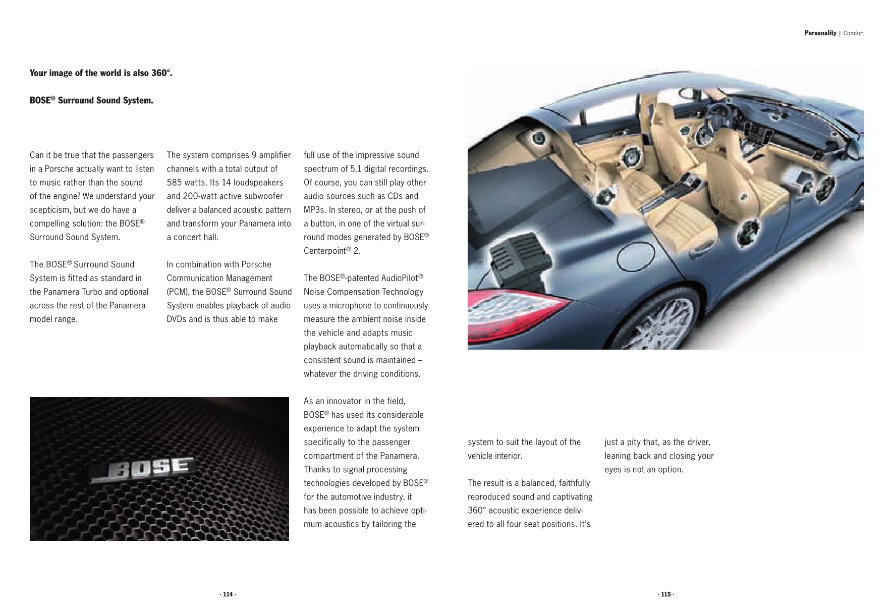 2010 Porsche Panamera Brochure Page 75